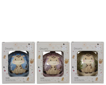 Glass Bauble Baby Ornament 3Asst