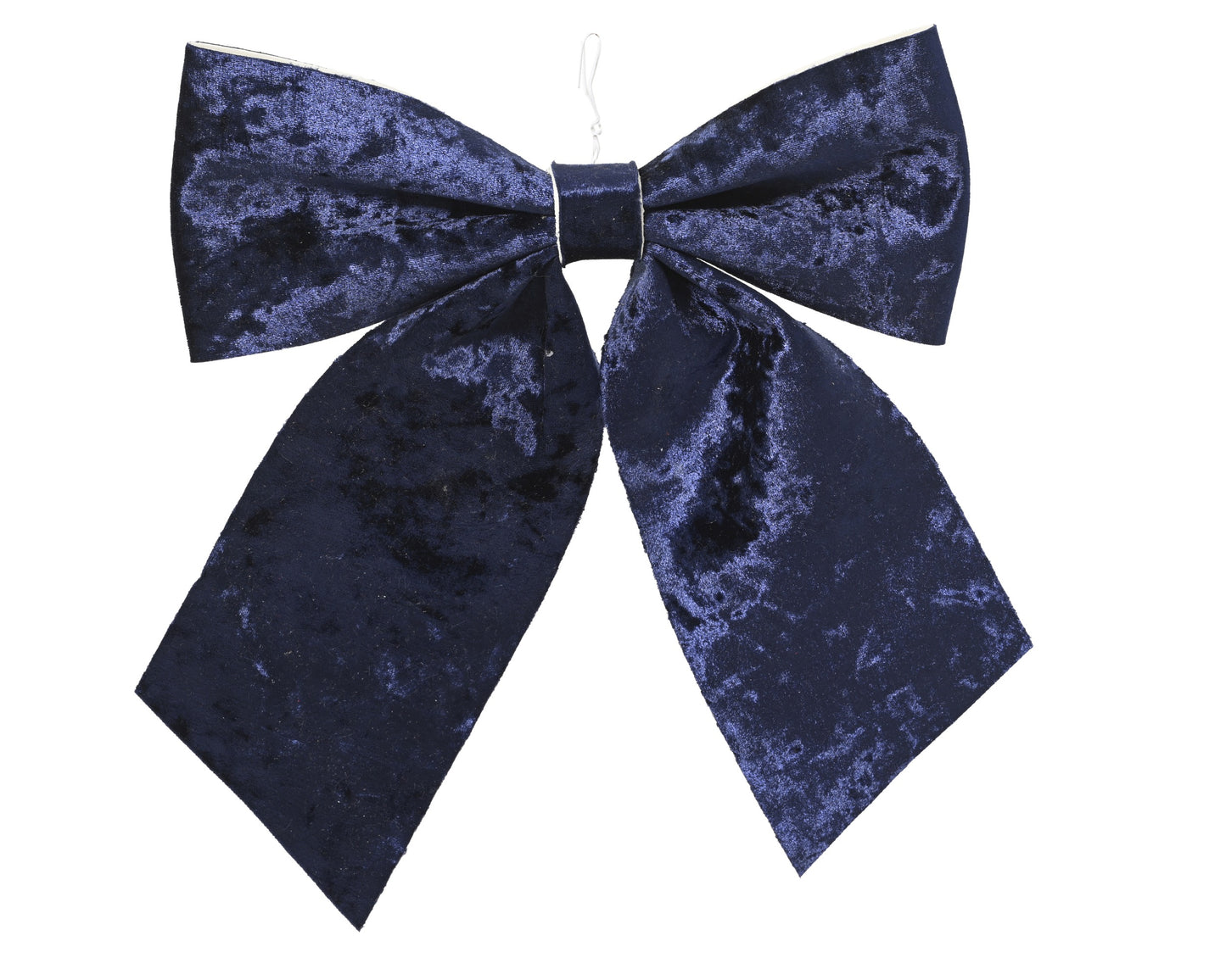 Velvet Bow Polyester N/Blue