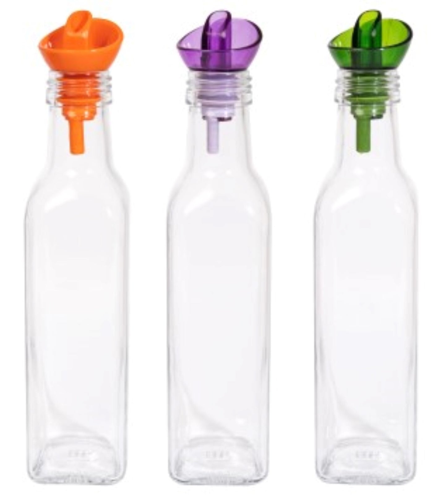 Sq Oil/Vinegar Glss Bottle 250ml