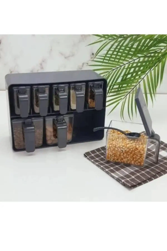 Spice Set 8pc Grey PVC