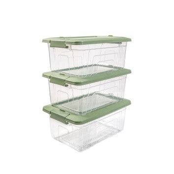 Storage Box 3pc Set 3.45L Beige – Excellent Stores