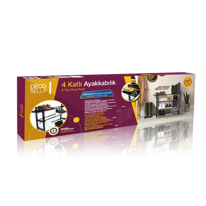 DecoBella Shoe Rack 4 Tier