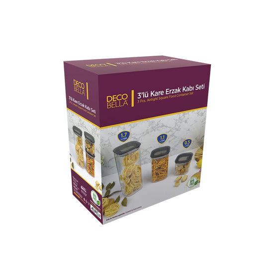 DB Sq Food Container AT 3pc