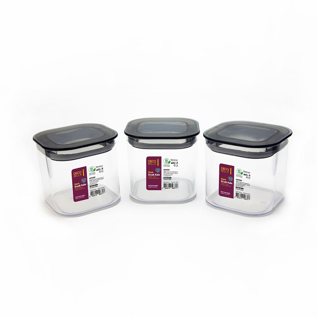 DB Sq Food Container AT 3pc 5L