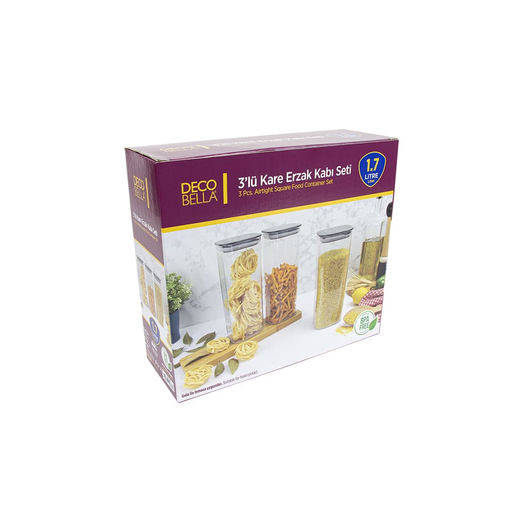 Container Store Db DB Sq Food Container 3pc 1.7Lt – Excellent Stores