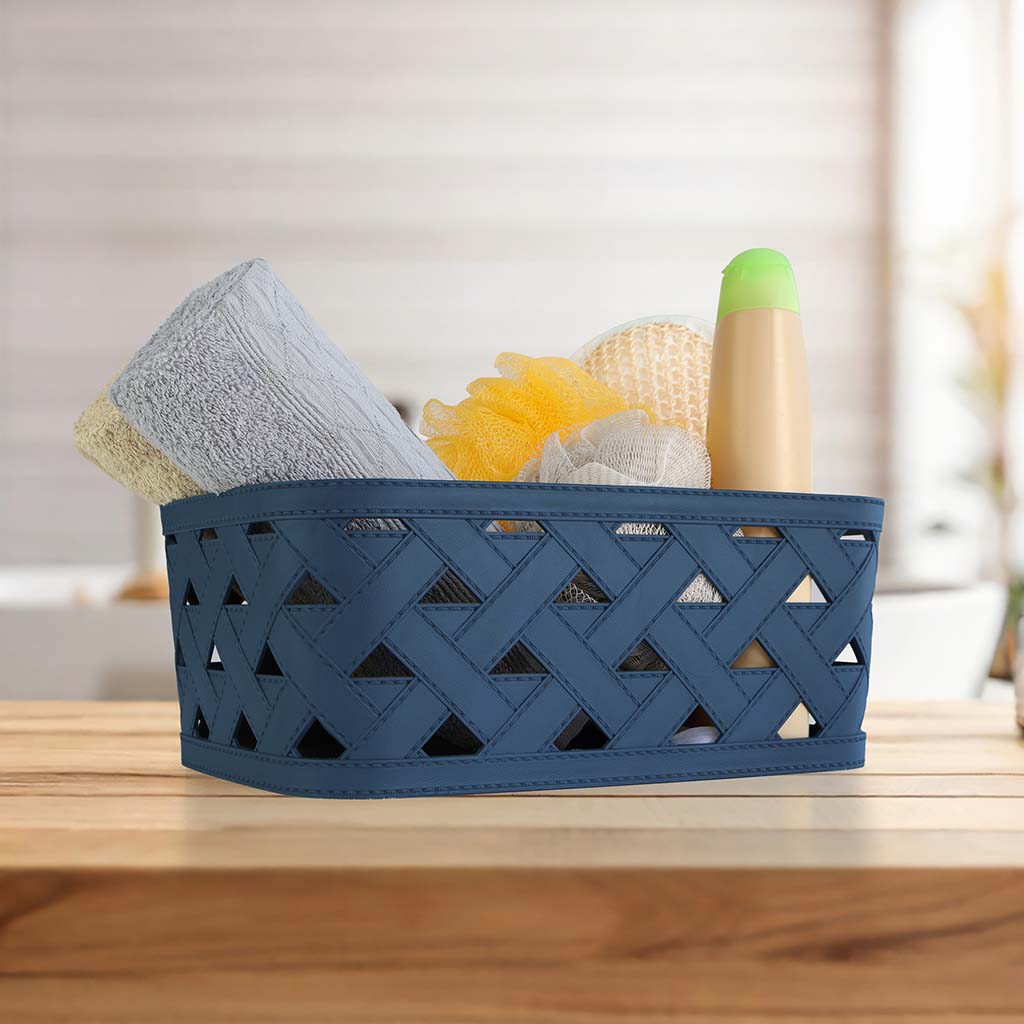 DB Leather Textured Basket 8lt