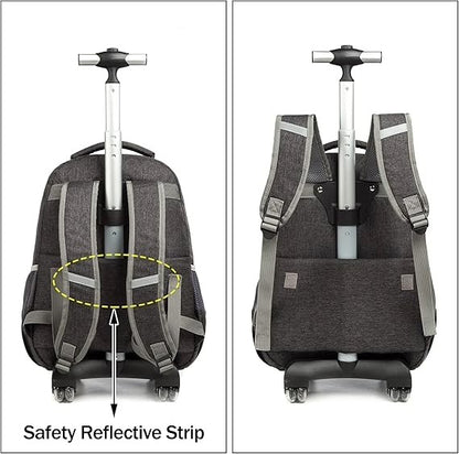 Top Trolley Backpack 3pc Blk