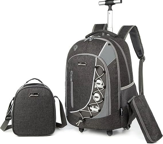 Top Trolley Backpack 3pc Blk
