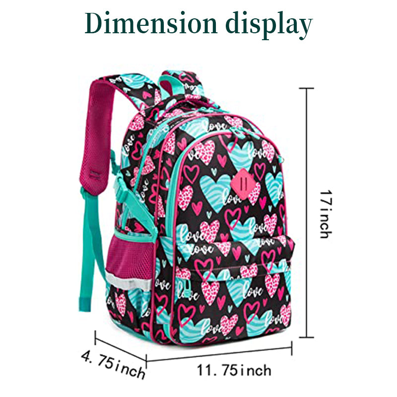 Love Detach Trolley Backpack 3pcs Set 18in