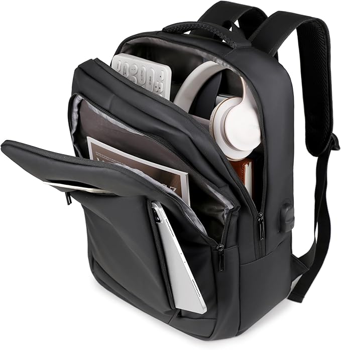 Leather Type Laptop Backpack 21L Asst