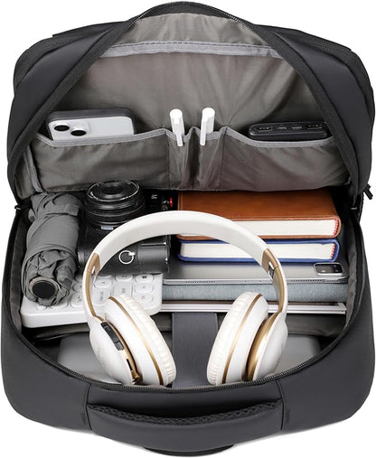 Leather Type Laptop Backpack 21L Asst