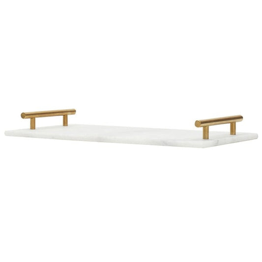 Marble Serving Tray wGld Handle