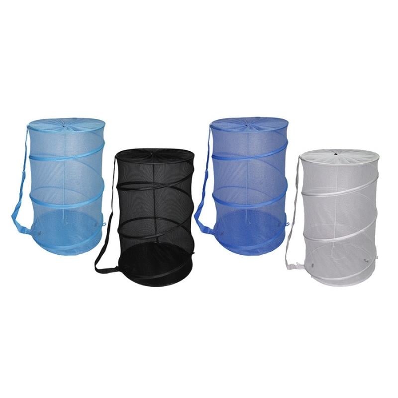 Collapsible Mesh Hamper Asst