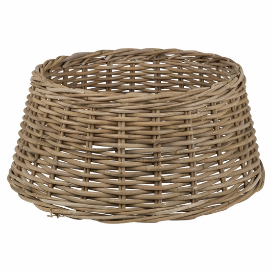 Cmas Tree Skirt Wicker Willow 57cm