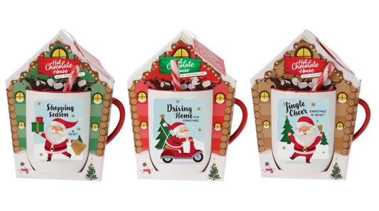 Santa's House Mugs 3 Asst