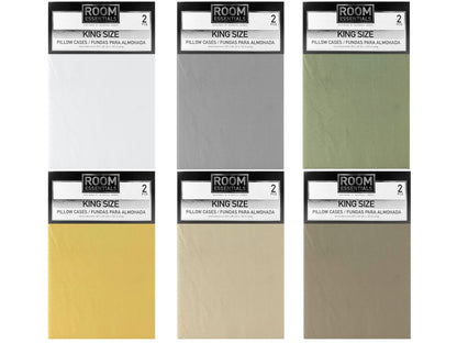 Pillowcases King 2 Pieces Assorted