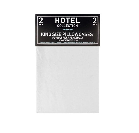 HC Pillowcases King White
