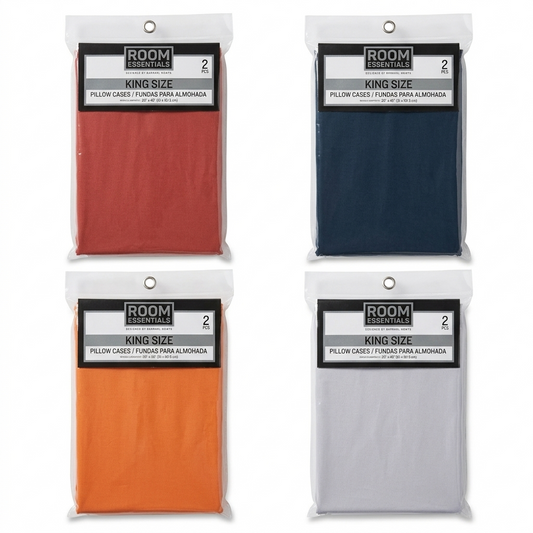 Pillowcases King 2 Pieces Assorted