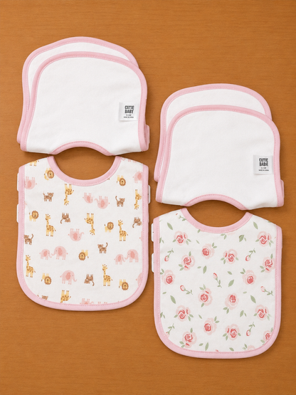 Baby Bibs 3Pk 2asst 0-12m