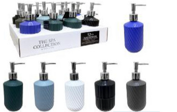 Embossed Glass Dispenser Asst