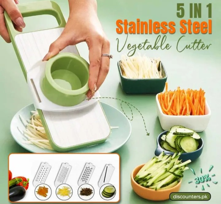 Multi-Function Vegetable Cutter Green