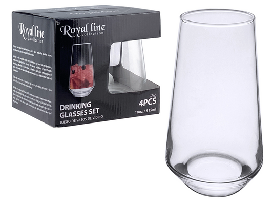 Drinking Cooler Glass Set 4pc 515ml