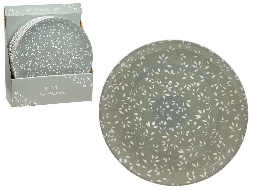 Melamine Dinner Plate w/Print 11in