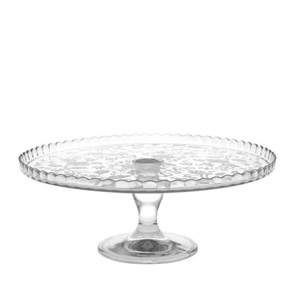 Provence Glass Footed Rd Server Plate