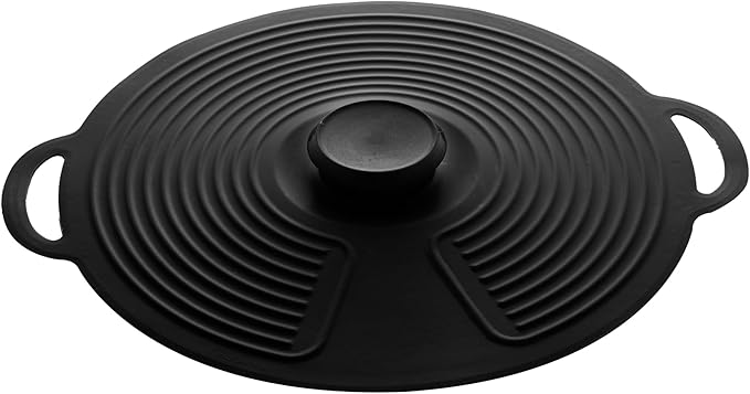 Silicone Pot Lid Large Black