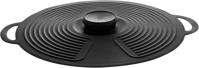 Silicone Pot Lid Large Black