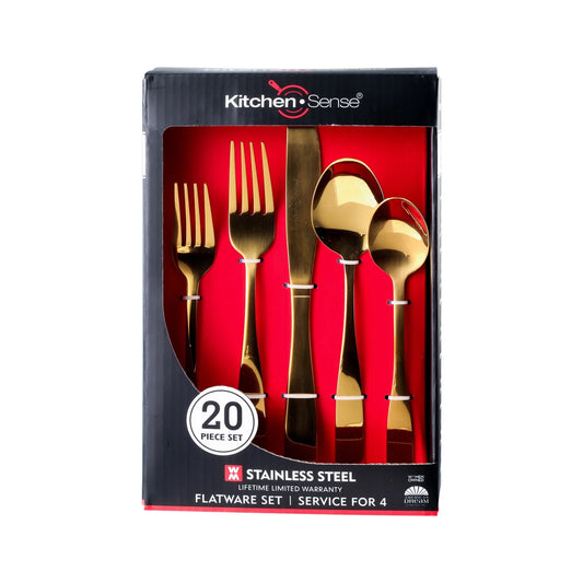 Cutlery Set 20pc Gold SS