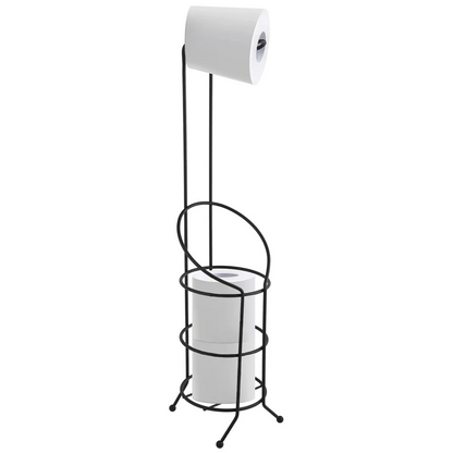 Toilet Paper Holder Matte Blk Rnd