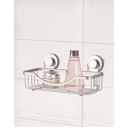 Shower Caddy Alum w/Turn/Lock Sil