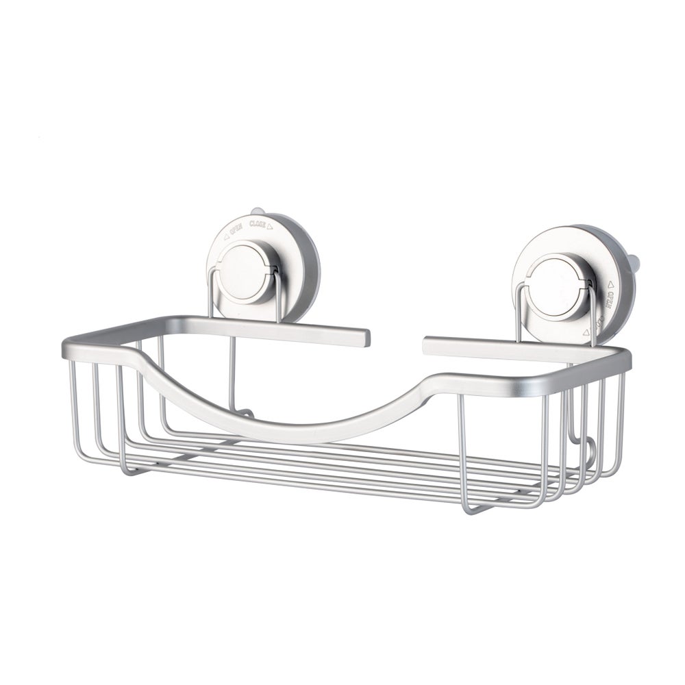 Shower Caddy Alum w/Turn/Lock Sil