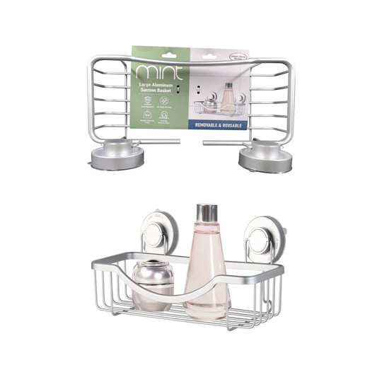 Shower Caddy Alum w/Turn/Lock Sil