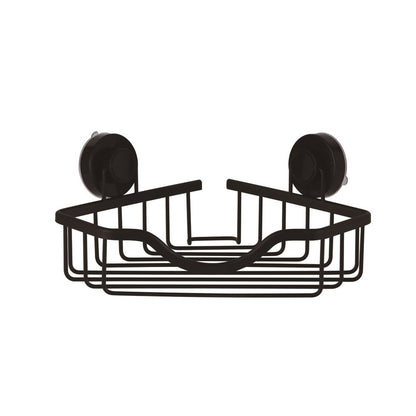 Shower Caddy Cor/Shelf Turn/Lock Matt/Blk