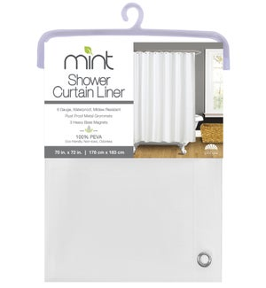 Shower Curtain Liner PEVA White