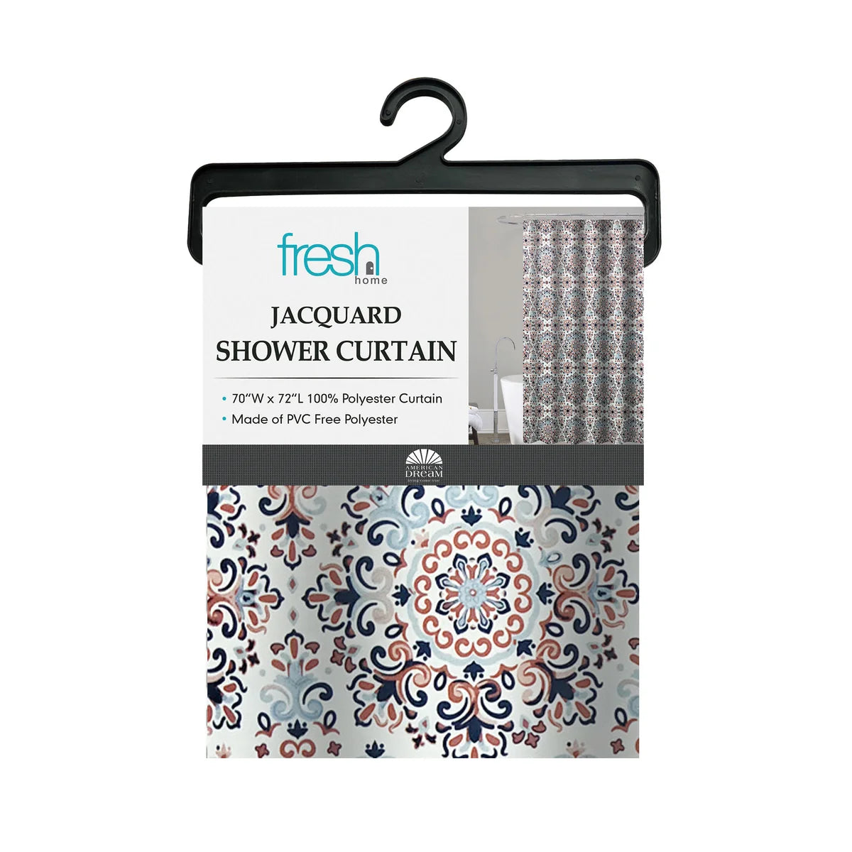 Shower Curtain wVintage Design