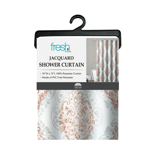 Shower Curtain wAbstract Floral Design