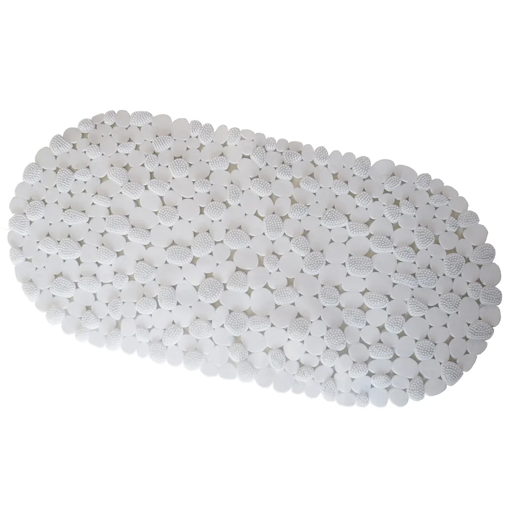 Bath Mat PVC 28x14in Wht