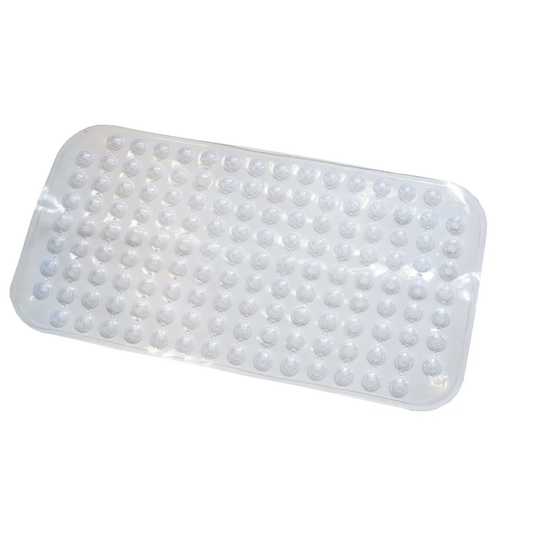 Bath Mat PVC 28x15in Clear