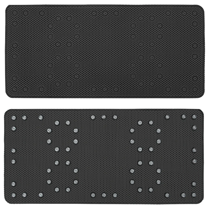 Bath Mat Foam w/Suction Cups 36x17 Black
