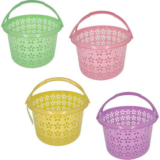Basket Plastic 4asst Colours