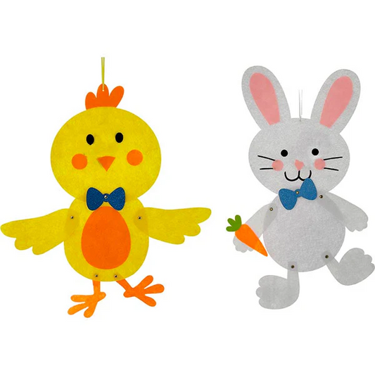 Felt Jointed Hanging Décor 2asstd