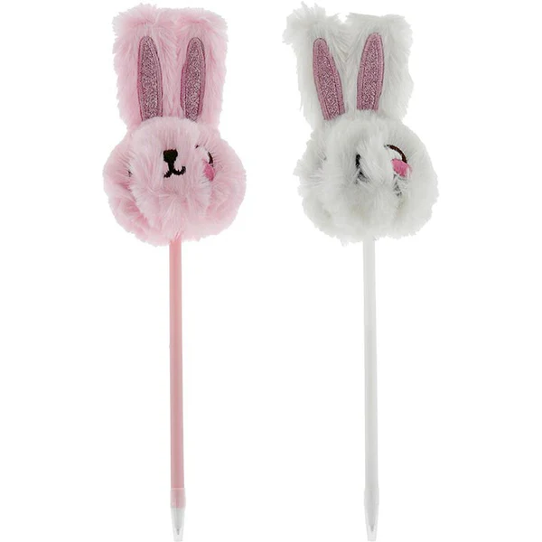 Pen Plush Bunny 12pc In PVC Tube