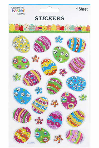 Easter Embossed Sticker Set assorted