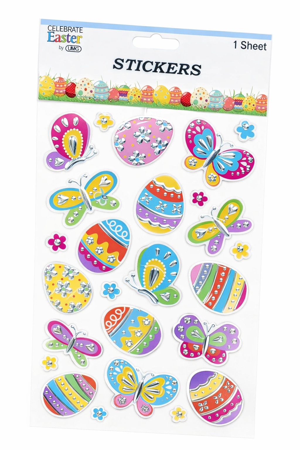 Easter Embossed Sticker Set assorted