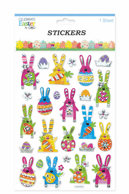 Easter Embossed Sticker Set assorted