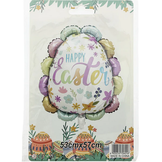 Happy Easter Egg Balloon 21x22in