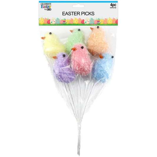 Easter Chick Picks 6pc